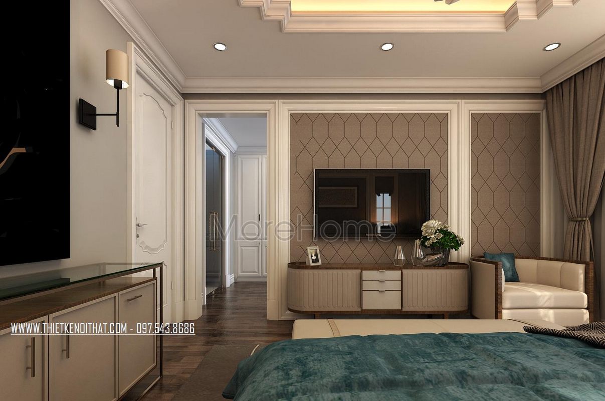 Thiết kế nội thất biệt thự Vinhomes Riverside Long Biên Hà Nội